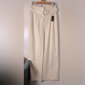 Express Cream Wide Leg Pants